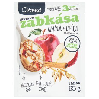Cornexi almás fahéjas zabkása, hozzáadott cukor nélküli 65 g