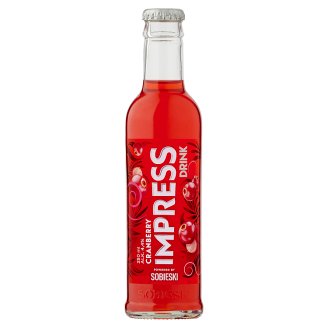 Sobieski Impress vörösáfonya ízű alkoholos üdítőital 4,4% 0,25 l