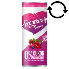 Szentkirályi Egy csepp gyümölcs erdei gyümölcs ízű szén-dioxiddal enyhén dúsított ital 250 ml