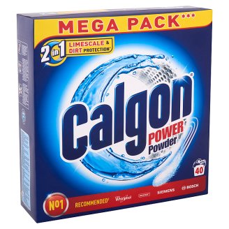 Calgon Mega Pack 2 in 1 Water Softener Powder 40 Washes 2 kg