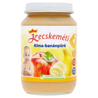 Kecskeméti glutén- és tejszármazékmentes alma-banánpüré bébidesszert 4 hónapos kortól 190 g