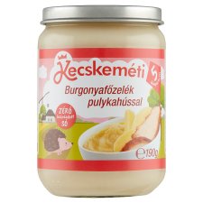 Kecskeméti burgonyafőzelék pulykahússal bébiétel 5 hónapos kortól 190 g