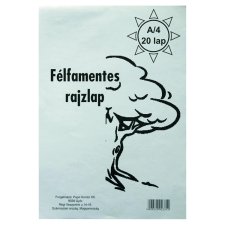 A/4 félfamentes rajzlap 20 db