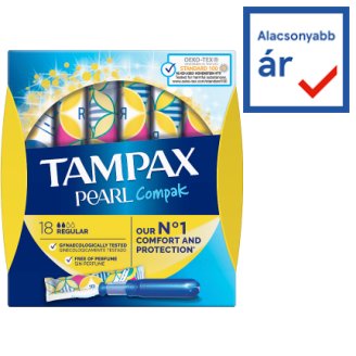 Tampax Compak Pearl Regular Applikátoros Tampon, 18 db