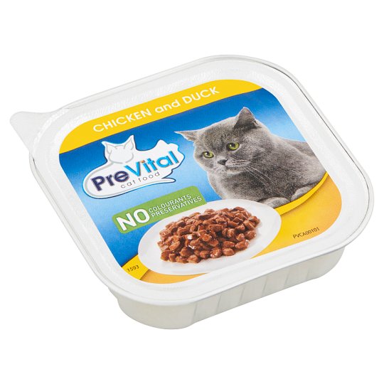 PreVital Alutray Complete Pet Food for Adult Cats with Chicken and Duck ...