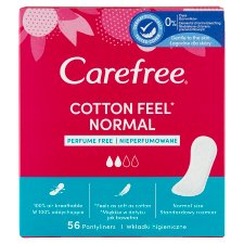 Carefree Cotton Feel Normal illatanyagmentes tisztasági betét 56 db