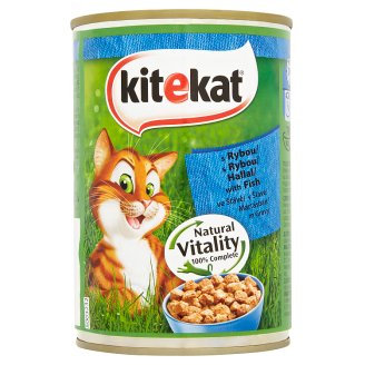 Kitekat teljes értékű állateledel felnőtt macskáknak hallal 400 g