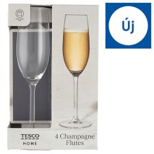 Tesco Home Classic Champagne Flutes 4 pcs