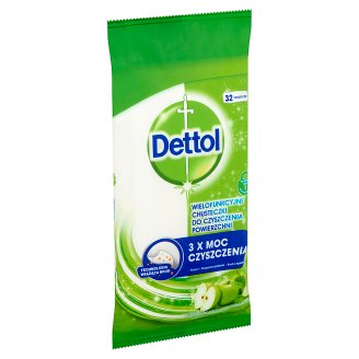 Dettol Power & Fresh Peachy Green Apple Fragrance Universal Surface Cleaner Wipes 32 pcs