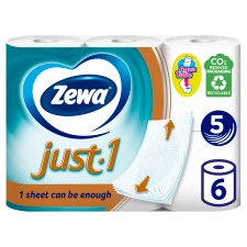 Zewa Just 1 toalettpapír 5 rétegű 6 tekercs