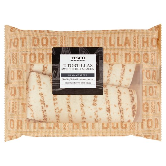 Tesco Tortilla Filled with Omelette, Bacon, Cheese and Sweet Chilli