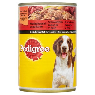 Pedigree teljes értékű állateledel felnőtt kutyák számára marhahússal aszpikban 400 g