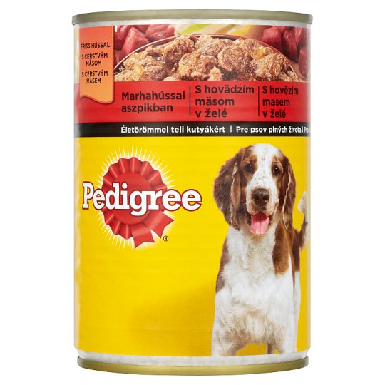 Pedigree teljes értékű állateledel felnőtt kutyák számára marhahússal aszpikban 400 g