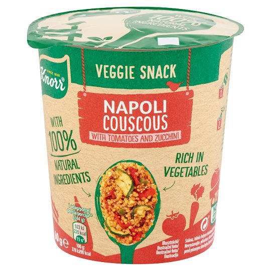 Knorr Zöldséges Snack paradicsomos kuszkusz cukkinivel 60 g