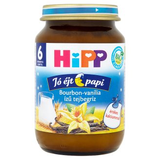 HiPP Jó Éjt Papi BIO bourbon-vanília ízű tejbegríz 6 hónapos kortól 190 g