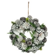 Snow Meister SM2489 Hanging Christmas Wreath 30 cm