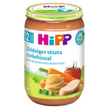 HiPP bio zöldséges tészta csirkehússal bébiétel 12 hónapos kortól 220 g