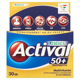 Béres Actival 50+ filmtabletta 30 db 37,5 g