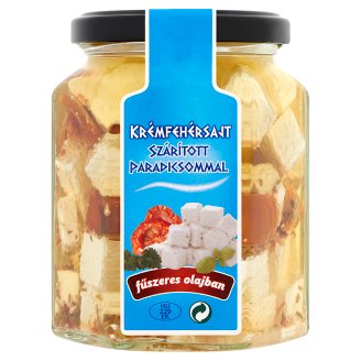 Valdor krémfehérsajt kockák, szárított paradicsommal fűszeres olajban 260 g