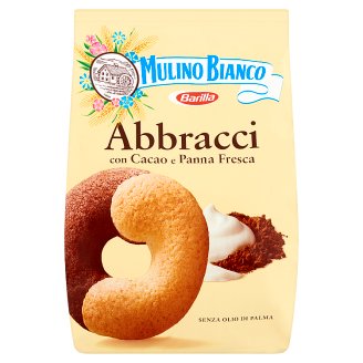 Mulino Bianco Abbracci tejszínes-kakaós édes omlós keksz 350 g
