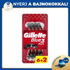 Gillette Blue3 Nitro Men's Disposable Razors 6+2