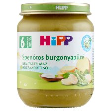 HiPP BIO spenótos burgonyapüré főzelék a babának 6 hónapos kortól 125 g
