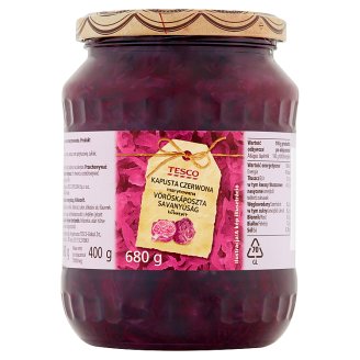 Tesco vöröskáposzta savanyúság 680 g