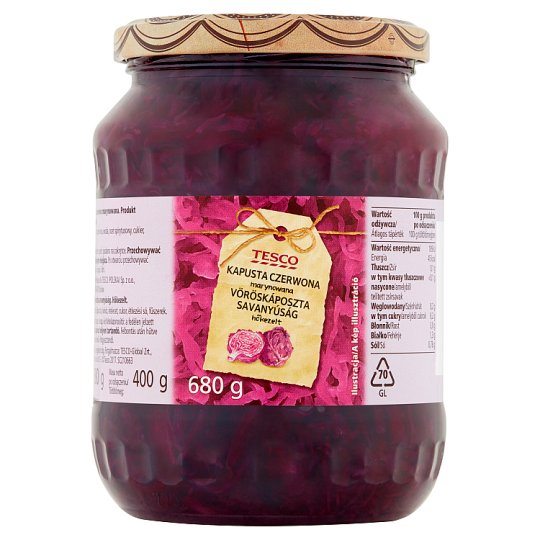 Tesco Red Cabbage Pickles 680 g Tesco Online, Tesco From Home, Tesco