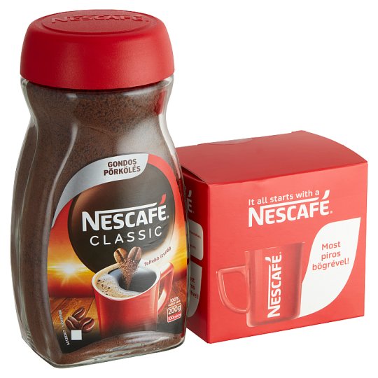 Nescafé Classic Instant Coffee + Red Mug 200 g Tesco Online, Tesco