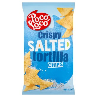 Poco Loco Tortilla enyhén sózott kukoricachips 450 g