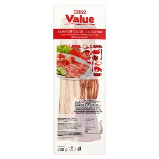 Tesco Value szeletelt bacon szalonna 200 g