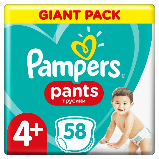 Pampers Pants, Méret: 4+, 58 Bugyipelenka, Könnyen Feladható