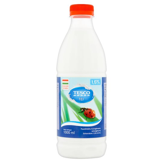 Tesco zsírszegény tej 1,5% 1000 ml
