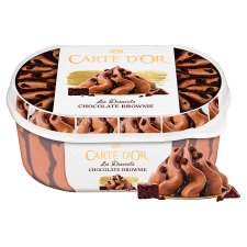 Carte D'Or Gelateria Chocolate Brownie Chocolate Ice Cream with Brownie Pieces 900 ml