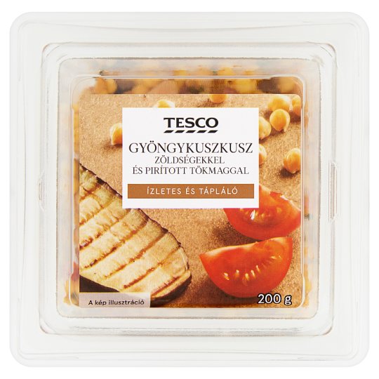 Tesco gyöngykuszkusz zöldségekkel és pirított tökmaggal 200 g