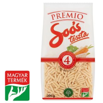 Soós Premio csiga 4 tojásos száraztészta 200 g