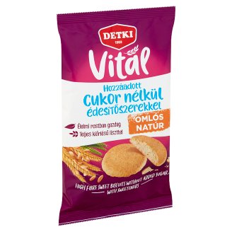 Detki cukormentes édes omlós keksz édesítőszerekkel 200 g