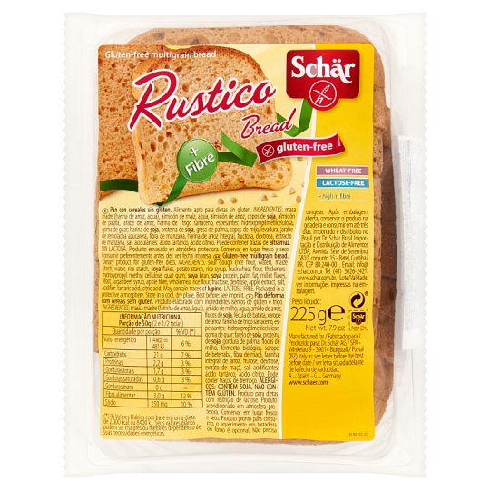 Schär Rustico Sliced GlutenFree Multigrain Bread 225 g Tesco Online