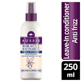 Aussie Miracle Recharge Frizz Remedy hajon hagyható kondícionáló hajspray 250ml