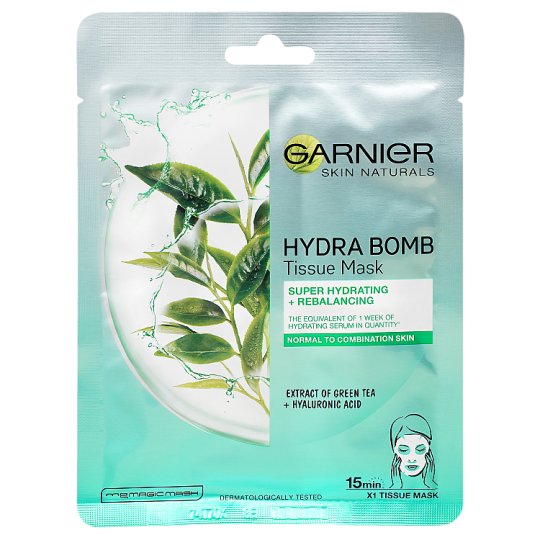 Garnier Skin Naturals Rebalancing Tissue Mask with green tea extract