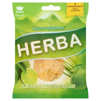 Šumi Herba lime & citromfű ízű gumicukor 90 g