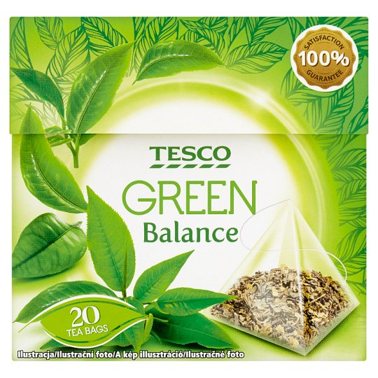 Tesco Green Balance Filtered Green Tea 20 Tea Bags 30 g Tesco Groceries