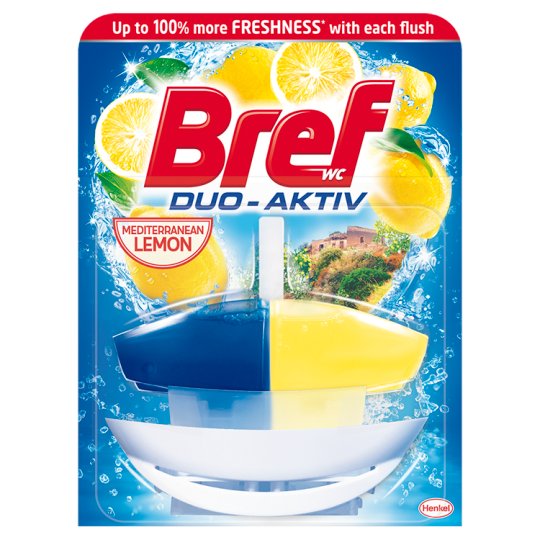 Bref Duo Aktiv Lemon Toilet Block 50 ml