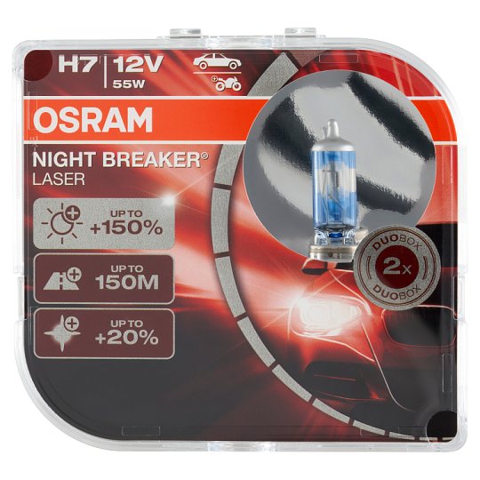 Osram Night Breaker Laser H7 12V 55W Bulb - Tesco Online, Tesco From Home