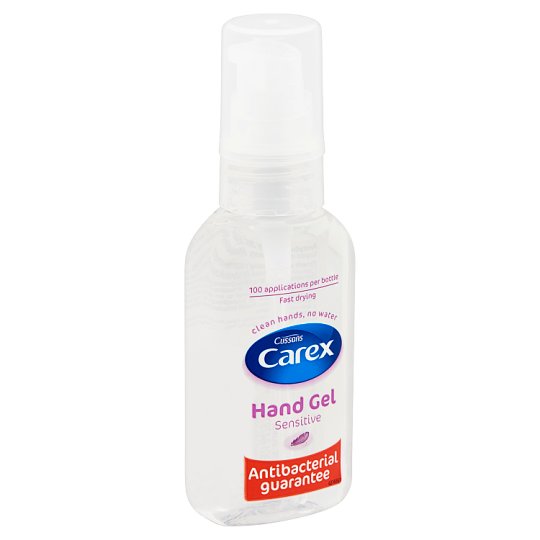 Carex Sensitive Antibacterial Guarantee Hand Sanitizer 50 ml Tesco