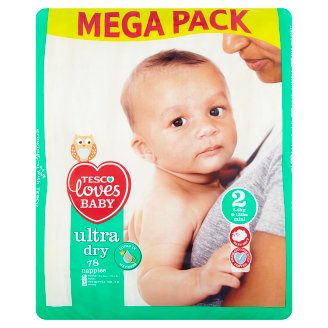 Tesco Loves Baby Ultra Dry 2 Mini nadrágpelenka 3-6 kg 78 db