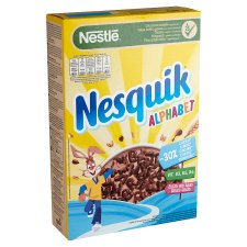 Nesquik Alphabet Letters Form, Cocoa Flavoured, Crunchy Cereals 425 g