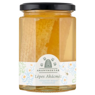 Aranynektár magyar akácméz lépszelettel 500 g