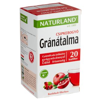 Naturland Fruit and Herb gránátalma & csipkebogyó gyümölcstea 20 filter 40 g