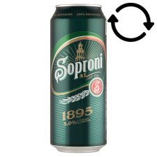 Soproni 1895 minőségi világos sör 5% 500 ml 